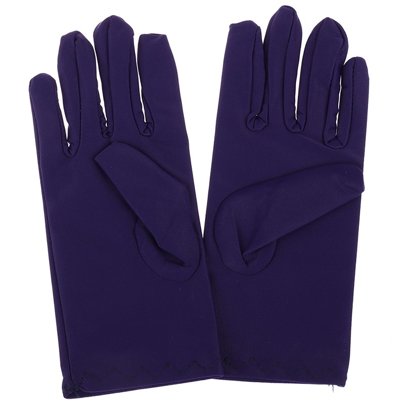 Găng Tay Satin Ngắn Trơn Mịn Trang Trọng Cho Nữ