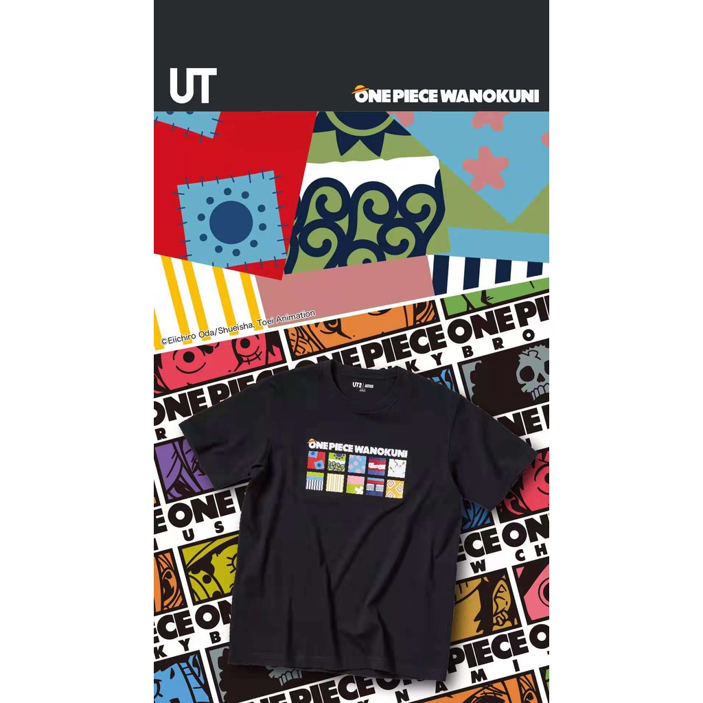 Uniqlo Áo Thun Ngắn Tay In Hình Anime One Piece Độc Đáo Thời Trang