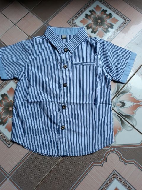Áo sơ mi kẻ cho bé 0 đến 6 tuổi