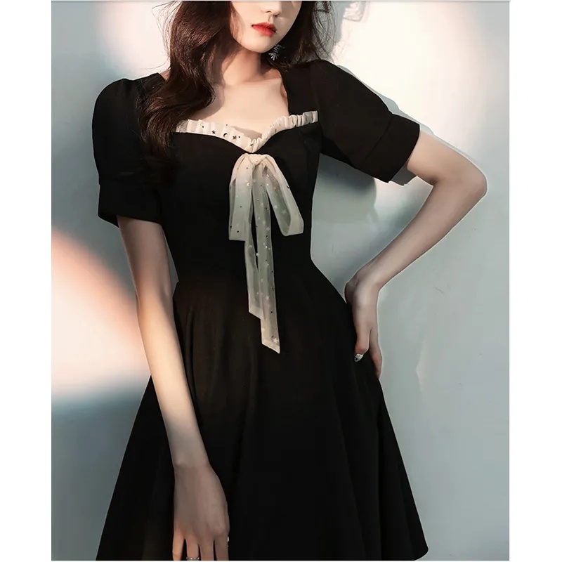 đầm đen đầm bigsize nữ đầm dài đầm nữ váy bầu mùa hè đầm dự tiệc sang trọng váy nơ đầm cổ vuông đầm đi tiệc váy đi chơi váy nữ xinh đầm tay phồng váy ngắn