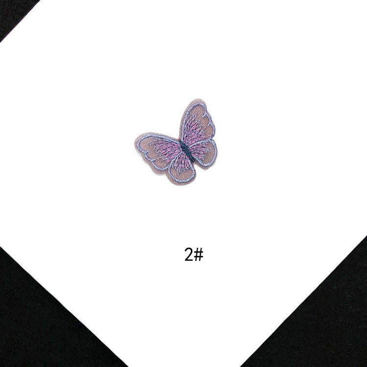 3D sáng tạo ren bướm thêu vải khâu vá sợi thêu vá phụ kiện may mặc