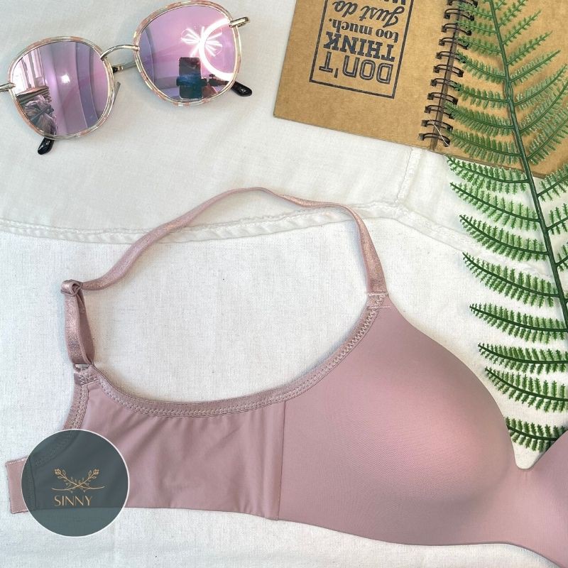 Áo lót nữ, ngực không gọng mút mỏng, chip chất su co dãn, nội y Thái Lan cao cấp, Sister hood 202, Sinny