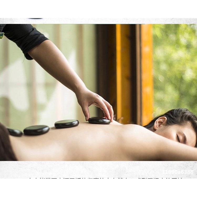 Đá nóng massage bộ 16 viên thư giãn đả thông kinh mạch, giảm đau nhức cơ thể