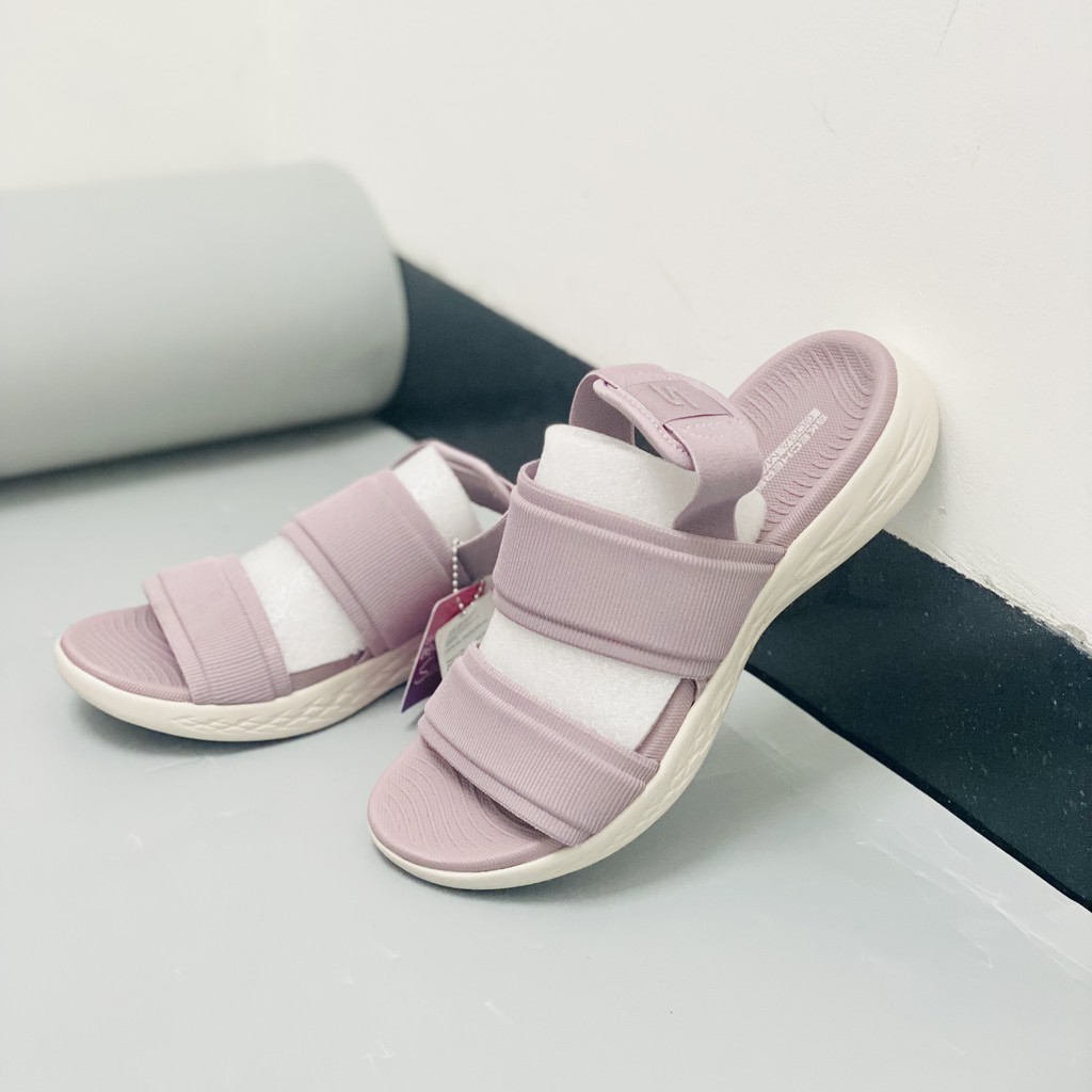 dép quay hậu skechers cho nữ màu tím 140022