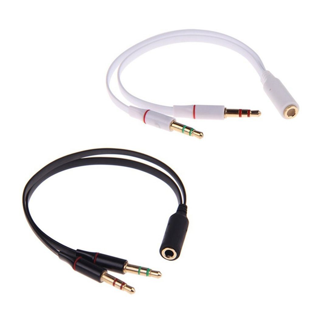 Dây chuyển đổi kết nối chữ Y sang 2 giắc cắm 3.5mm