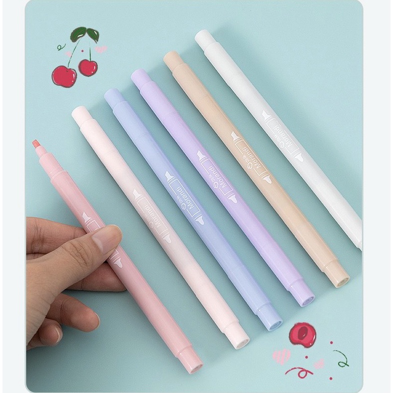 [Mã LIFE20KALL giảm 10% đơn 50K] (Tròn) Bút đánh dấu Highlight Pastel dạng tròn dạ quang siêu xinh siêu tiện lợi