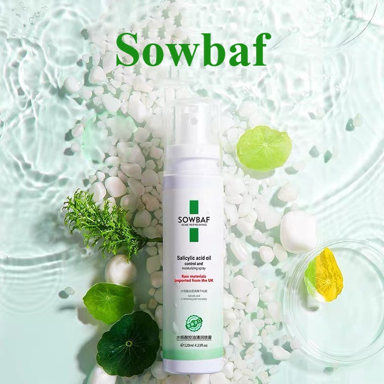 Xịt khoáng SOWBAF Salicylic Acid Oil Control And Moisturizing Spray SOBA10