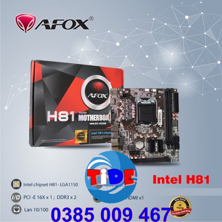 Mainboard – Bo mạch chủ - Main H61 | H81 | ( LGA 1150 và LGA1150 ) – Chính hãng – Bảo hành 2 năm