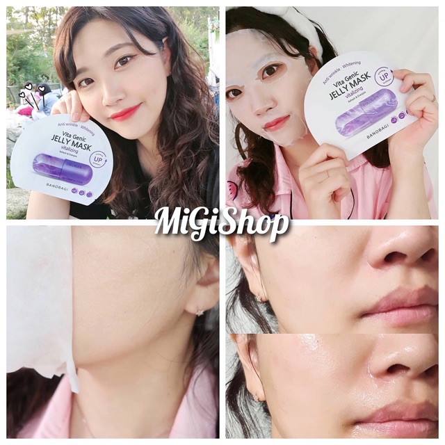 [Auth] Mặt Nạ Viên Thuốc Banobagi Vita Genic Jelly Mask Vitamin Up 30g