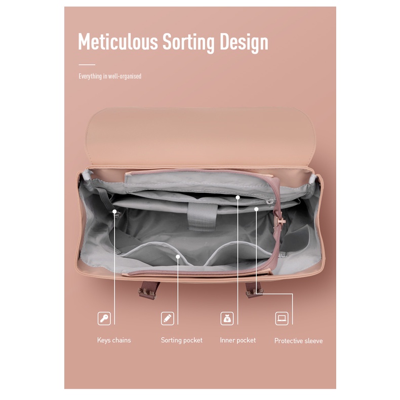 MAH SIRO Ba lô đựng máy tính xách tay thời trang không thấm nước