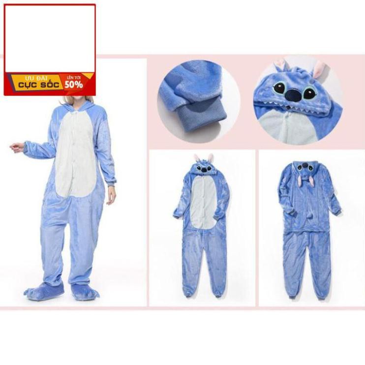 Bộ Đồ Thú Stitch Xanh, Hồng ❤️ FREESHIP ❤️