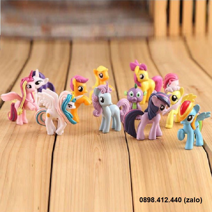 set 12 ngựa pony - ngựa pony 7cm