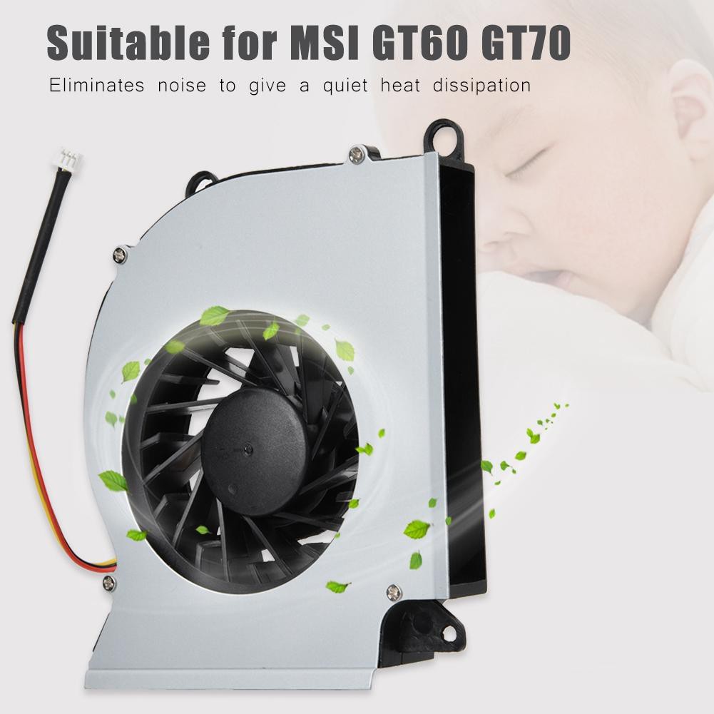 Quạt Tản Nhiệt Làm Mát Không Tiếng Ồn Cho Gt60 Msi Gt70