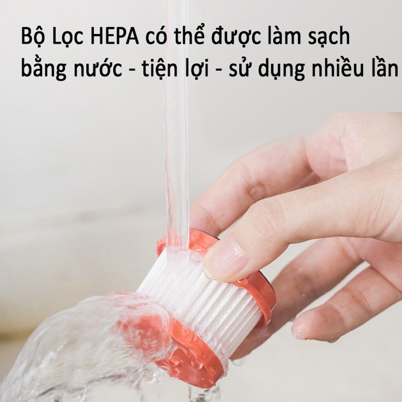 [Mã ELHAMS5 giảm 6% đơn 300K] Máy Hút Bụi Cầm Tay Không Dây Diệt Khuẩn DEERMA CM1900