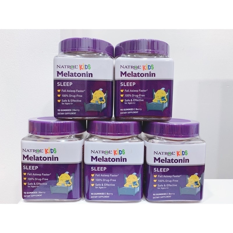 Kẹo dẻo ngủ ngon Natrol Kids Melatonin Gummies 90 viên