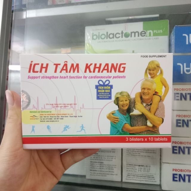 Ích Tâm Khang - Hộp 180 Viên Phòng Và Hỗ Trợ Bệnh Suy Tim - cvspharmacy