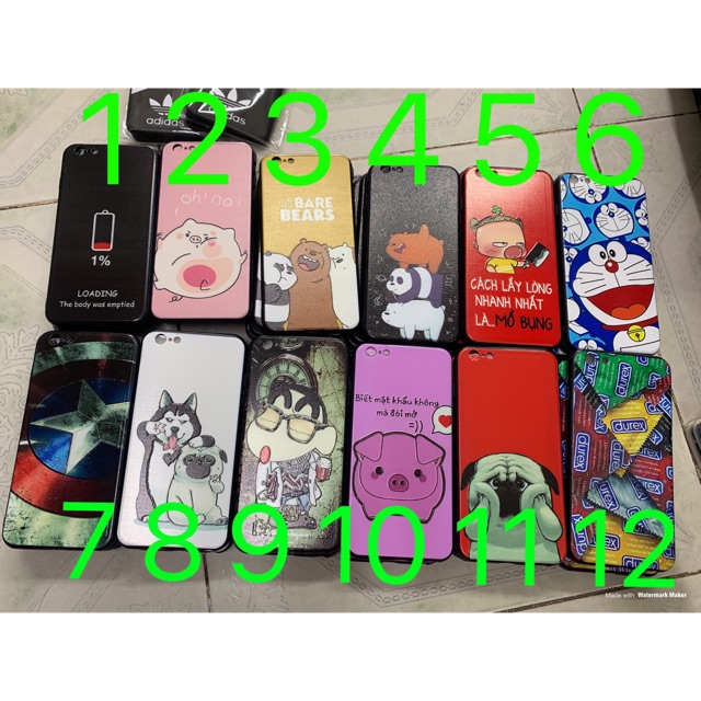 Ốp Iphone6Plus,7Plus/8Plus dẻo viềng in hình kute