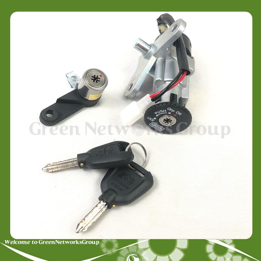 Ổ khóa chống trộm Exciter 135  2006 - 2010 6 cạnh 8 cạnh kèm khóa yên Greennetworks