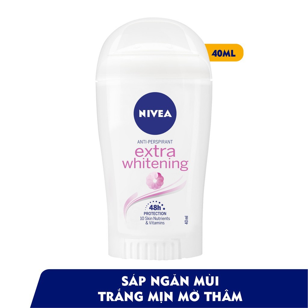 Sáp ngăn mùi Nivea trắng mịn giúp mờ vết thâm (40ml)