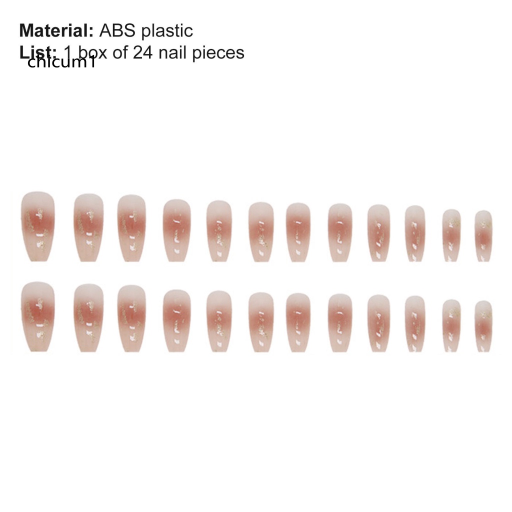 Móng Tay Giả Màu Sắc Gradient Chống Mài Mòn Cao Cấp