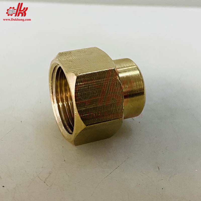 Măng song thau ren trong 22mm - Nối hai đầu dây rửa xe 22 ren trong