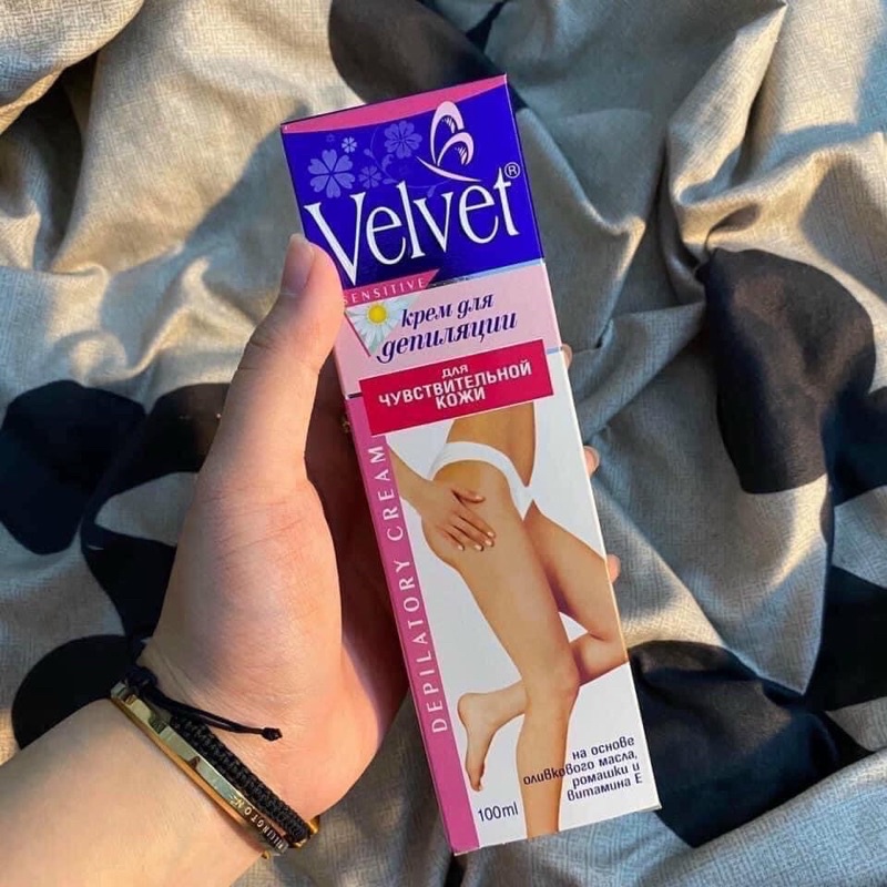 Kem Tẩy Lông VELVET Nga tẩy siêu sạch an toàn lành tính chính hãng