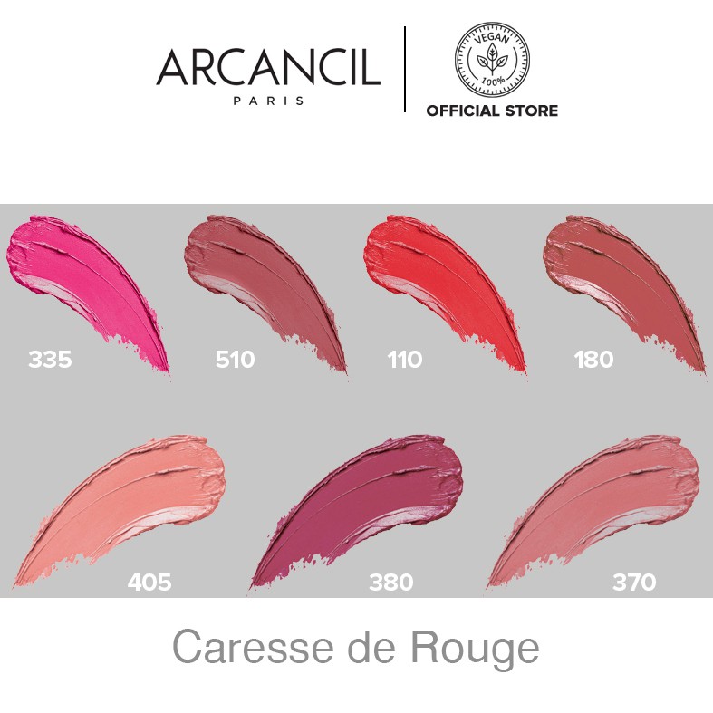 Son dưỡng mềm mịn môi Arcancil Caresse De Rouge Satin 4g