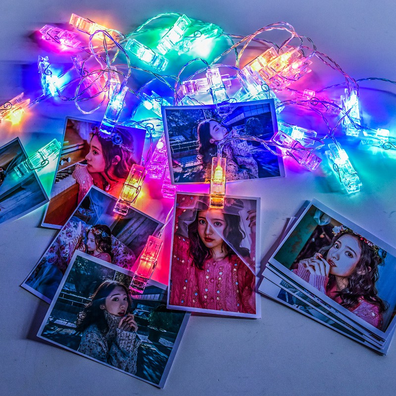 Dây Đèn LED Trang Trí Có Kẹp Decor Vintage 3M Và 20 Đèn | BigBuy360 - bigbuy360.vn