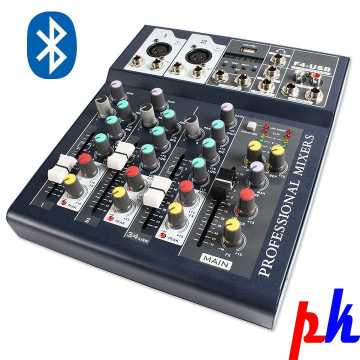 [Mã ELHACE giảm 4% đơn 300K] Mixer F4 có bluetooth tặng kèm 02 phụ kiện jack