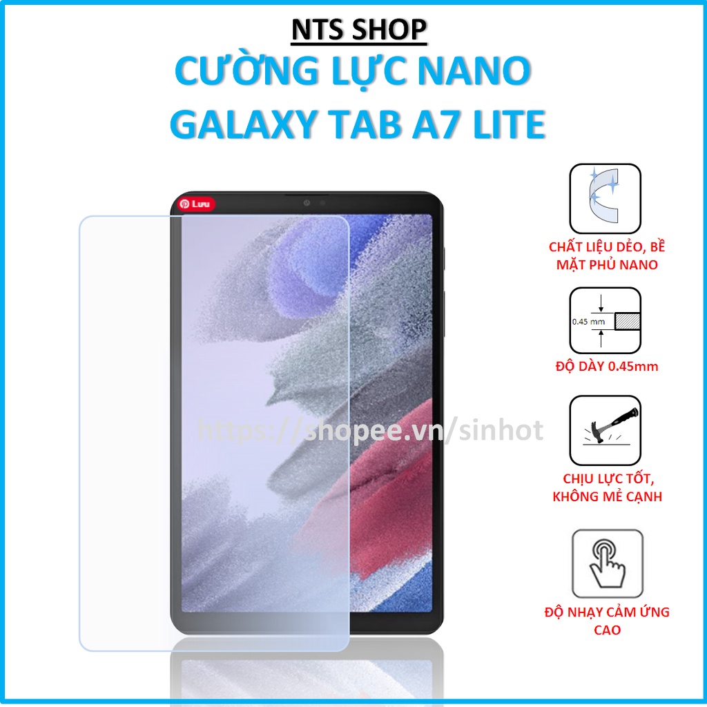 Dán cường lực dẻo bảo vệ màn hình SamSung Galaxy Tab A7 Lite
