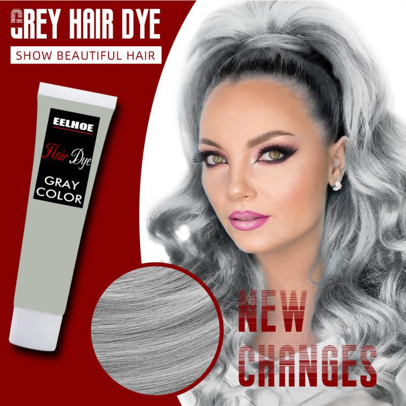 Grey Hair Color Dye Cream, Non-Toxic DIY Silver Hair Dye, Natural Popular Hair  Coloring Cream - Thuốc nhuộm tóc 
