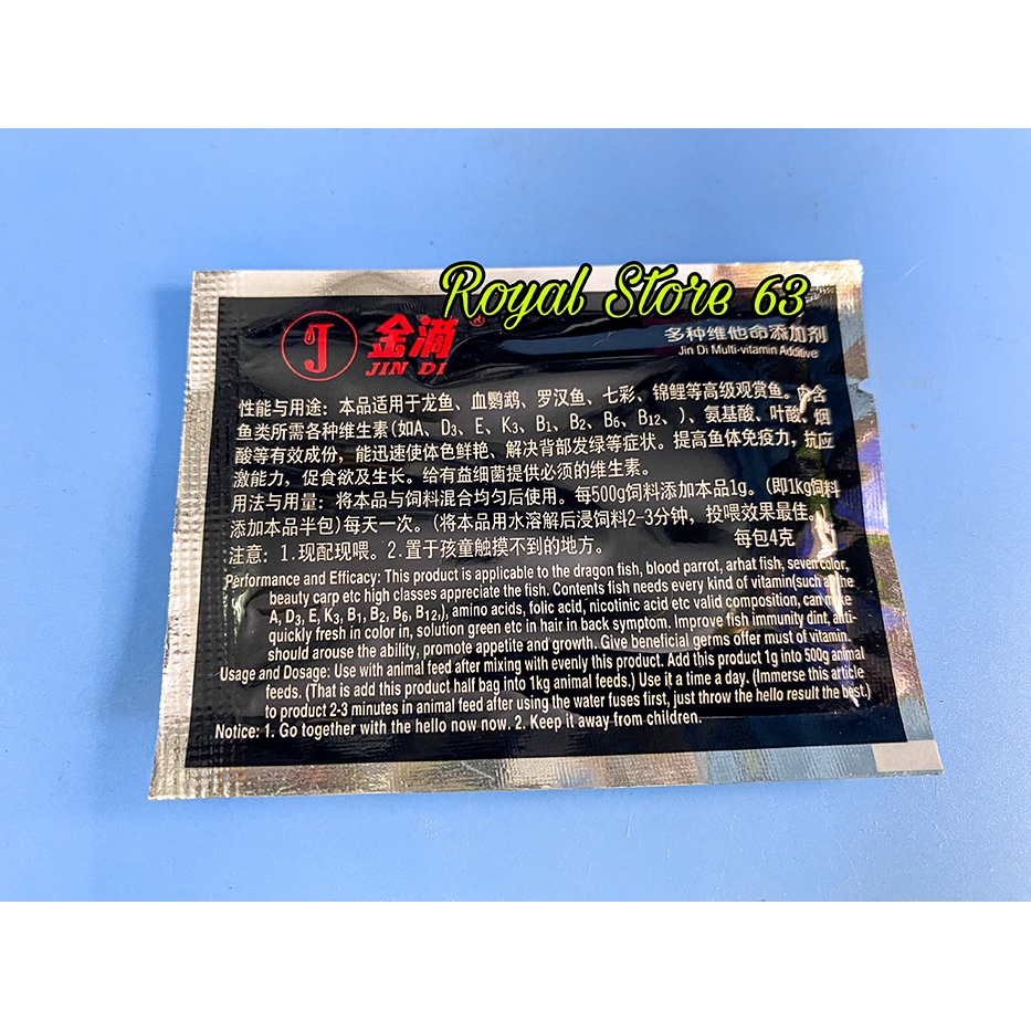 Jindi vitamin tổng hợp bổ sung cho cá cảnh