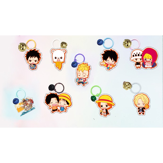 Móc khoá one piece chopper dẹt vòng MKI15 móc khoá cute móc khoá dễ thương