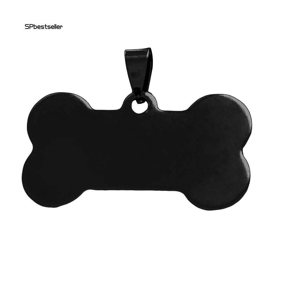 Mặt dây chuyền bằng thép không gỉ hình khúc xương đáng yêu cho thú cưng