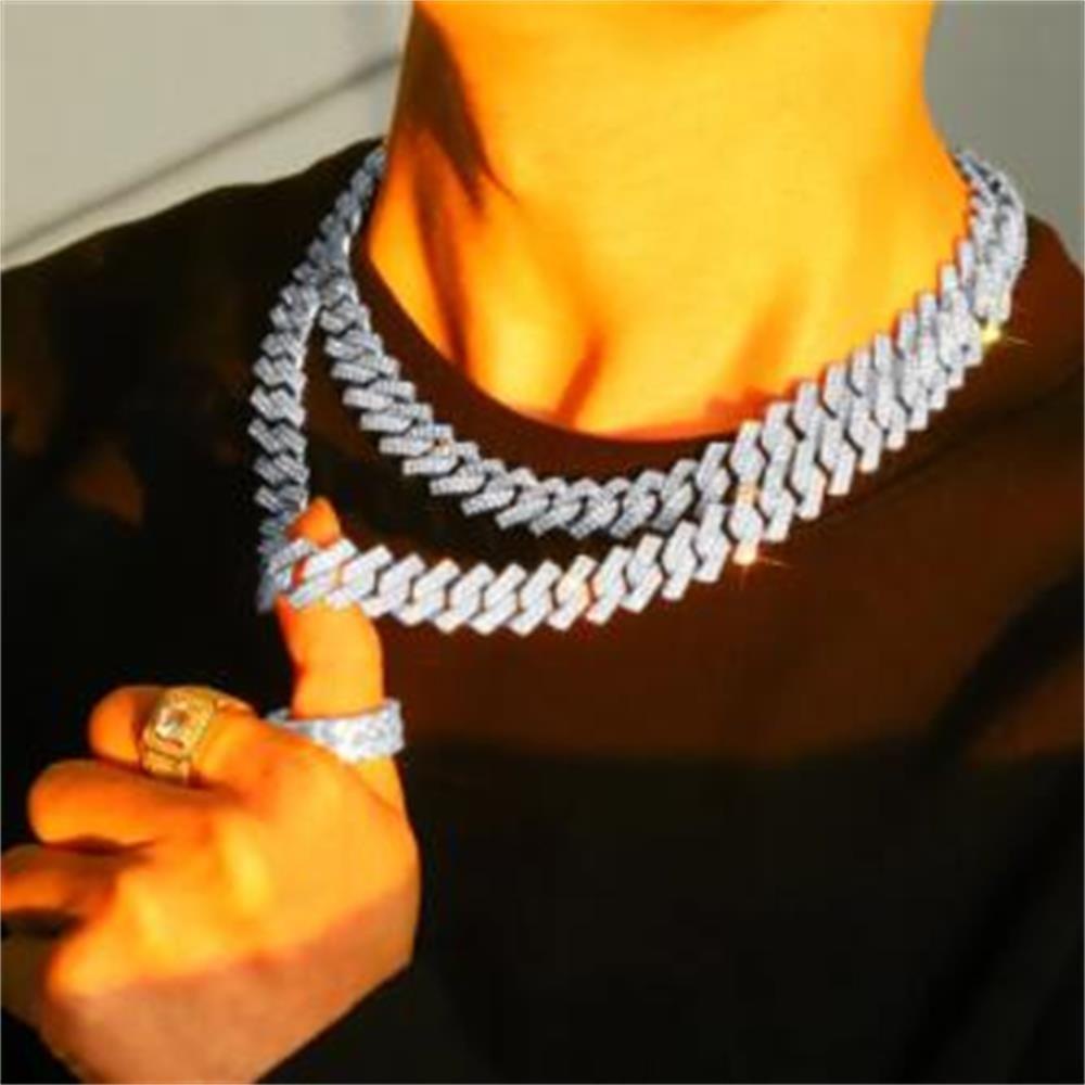 Vòng cổ Phong Cách Hip Hop Sáng Bóng Sang Trọng 1 Cái