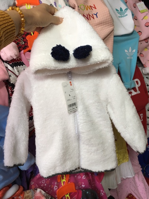 Áo khoác lông tai gấu