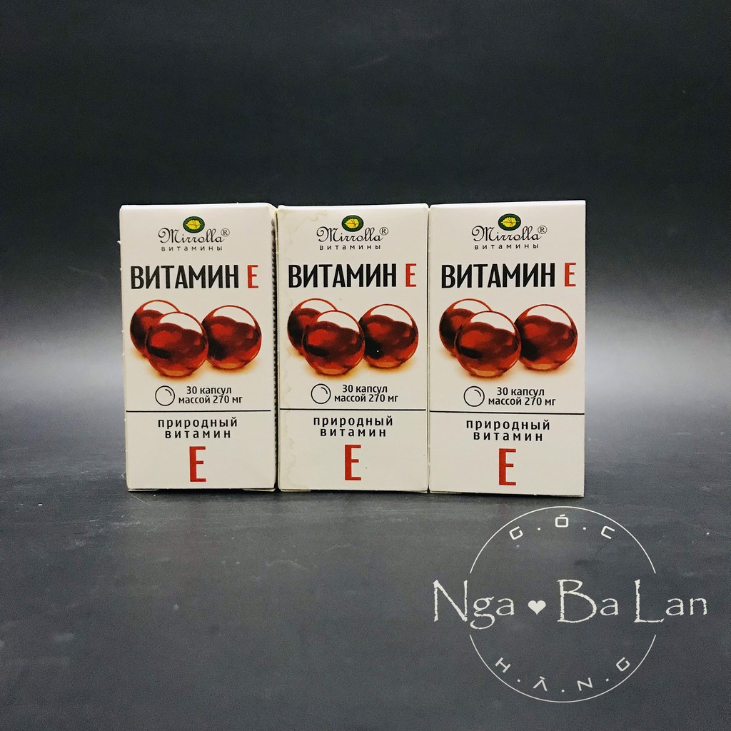 Vitamin E đỏ Nga 270mg dạng vỉ 20v