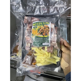 Bò lúc lắc kèm sốt, cả set 500gr❤hà nội ship hỏa tốc❤