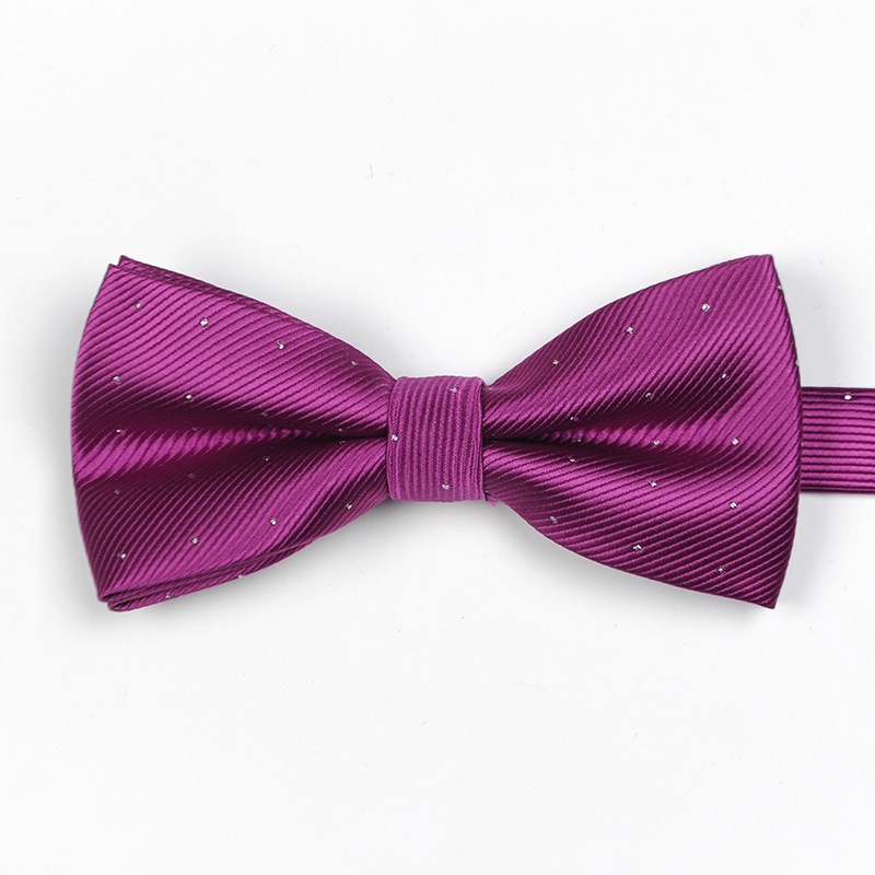 Cà Vạt Nơ Họa Tiết Ngôi Sao Màu Đỏ / Bạc Phong Cách Anh Quốc Cao Cấp Cho Chú Rể