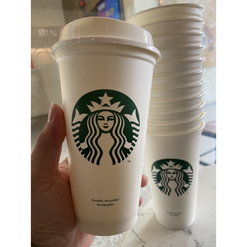 Thanh lý giá sốc - Ly nhựa cứng Starbucks Hot Cup chuyên đựng nước nóng 473ml