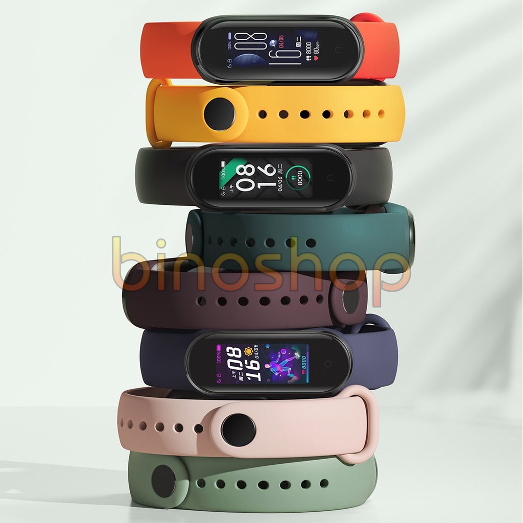 Dây đeo miband 5 silicon chính hãng XIAOMI, dây đeo thay thế mi band 5 cao su chính hãng XIAOMI