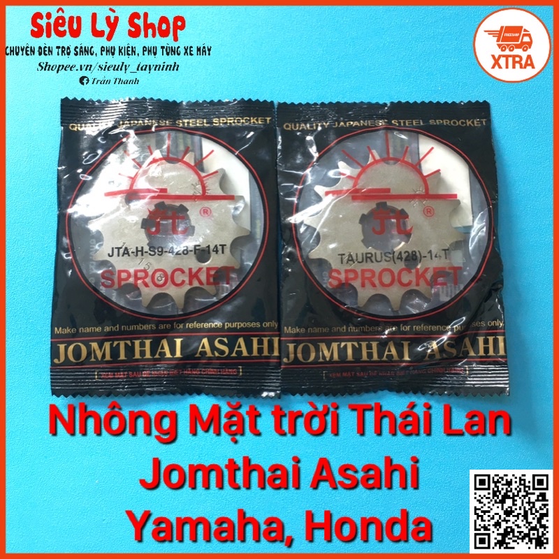 Nhông Mặt trời Thái Lan 15T 14T cho xe Yamaha, Honda