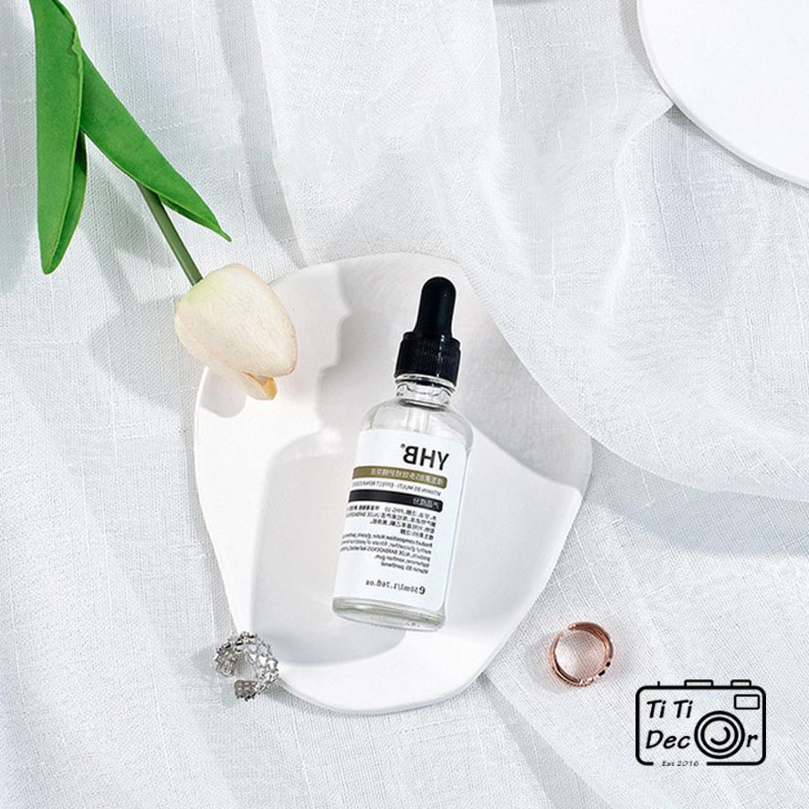 Dĩa Sứ Trắng TiTi Decor Đựng Trang Sức, Mỹ Phẩm Phong Cách Bắc Âu