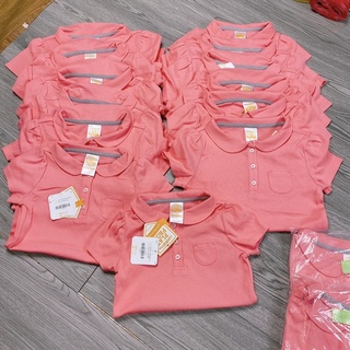 Áo polo hồng bé gái 13-45kg