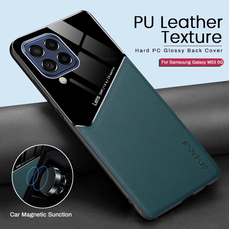 Bao Da Điện Thoại Từ Tính Có Ngăn Đựng Thẻ Cho Samsung Galaxy M53 A53 M 53 5G 53M 2022 6.6" Khung TPU Chống Sốc Cho Điện Thoại
