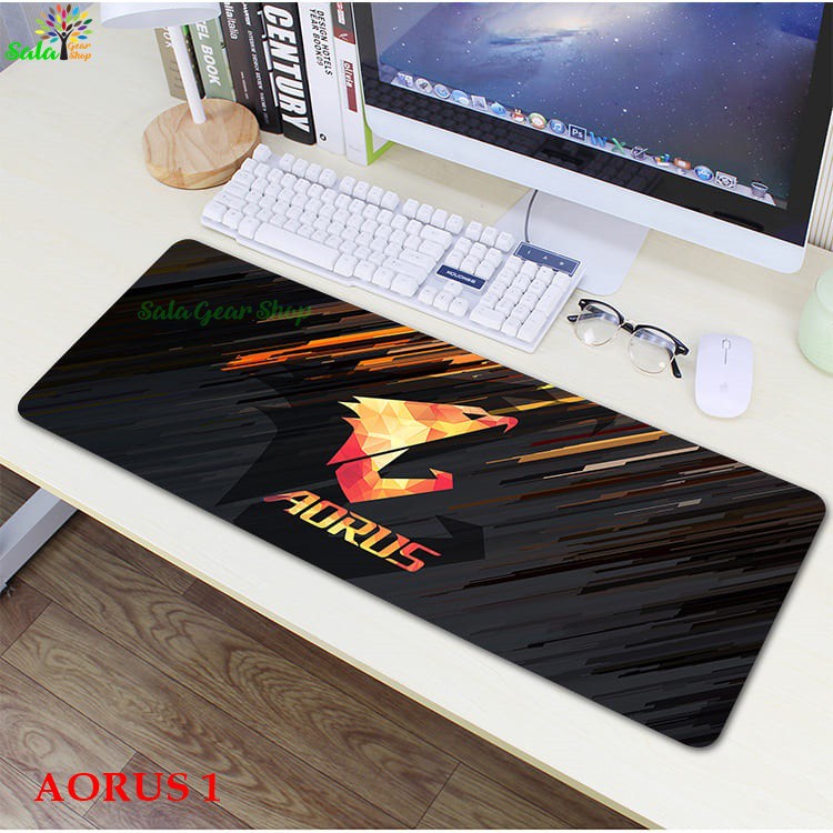 Bàn di chuột - Lót chuột Kích thước 800x300x4mm Logo AORUS  Nhiều mẫu