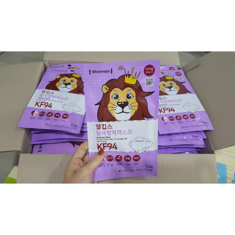 Combo 5 khẩu trang welkeeps KF94 lọc bụi mịn PM 2.5 Hàn Quốc người lớn | BigBuy360 - bigbuy360.vn