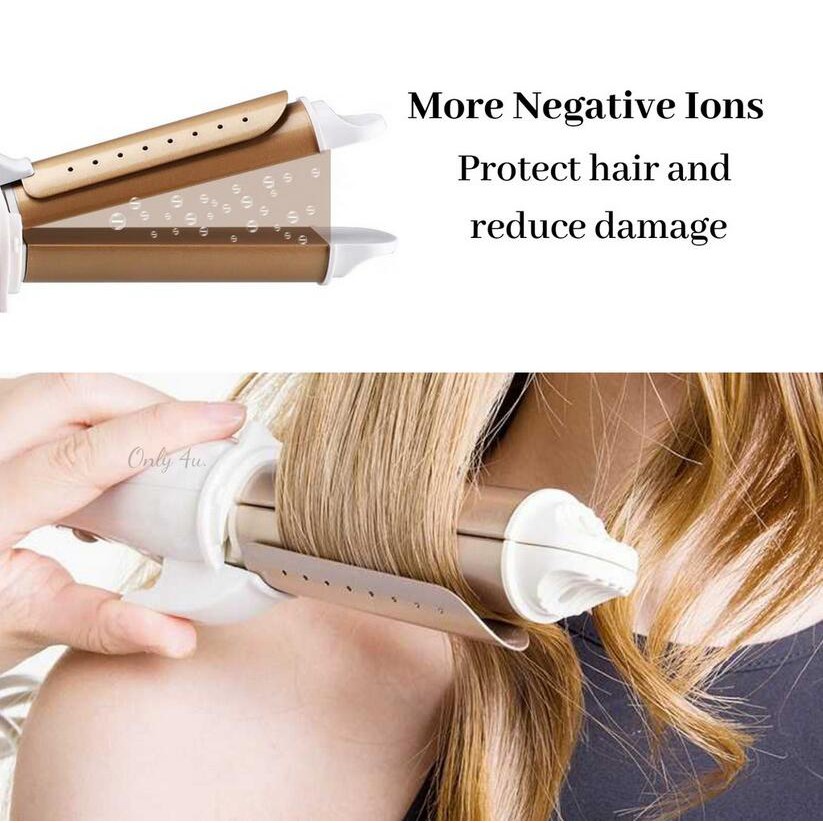 Máy Duỗi Tóc - Máy Uốn Tóc Đa Năng 2in1 Kèm Vỏ Bảo Vệ Cao Cấp