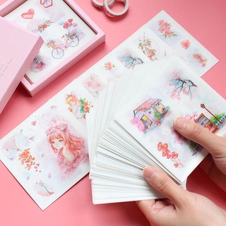 Hộp 50 tấm sticker dán trang trí