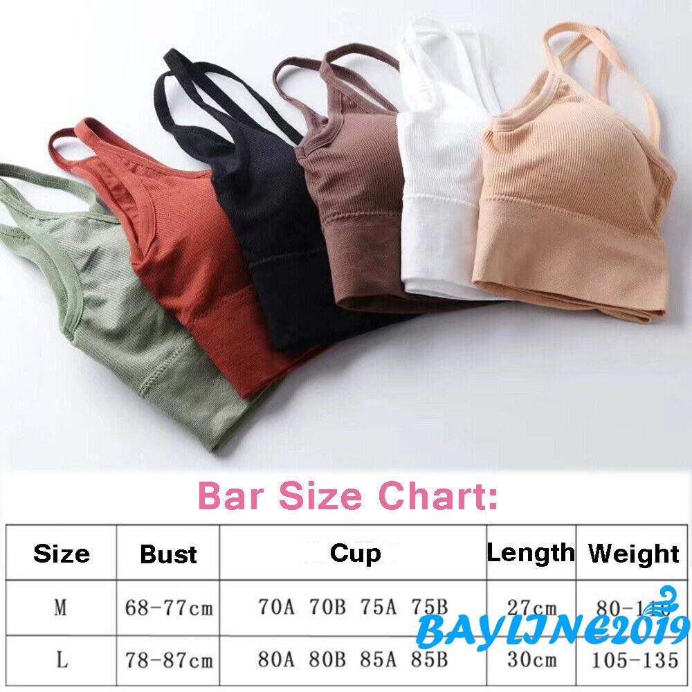 Áo bra màu trơn có mút ngực cho nữ